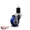 Service Caster 3'' Blue Poly Wheel Swivel 1-3/4'' Expanding Stem Caster SCC-EX20S314-PPUB-BLUE-134 - alternate 2